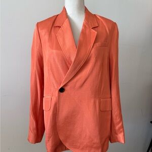 Women's Orange Blazer